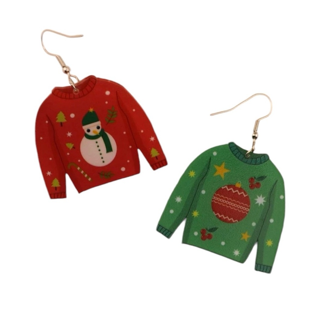 Brand New Christmas Ugly Sweater Earrings